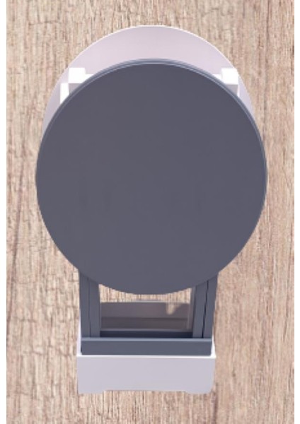 Çanta Zigon Sehpa Oval Model Ikili Takım Ahşap Mdf Gri ve Beyaz Renk Uyumu El Yapımı indirimleri
