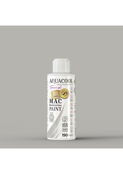 Multi Akrilik Boya 150ML 852 Açık Gri
