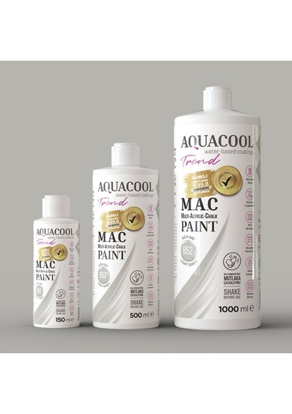 Multi Akrilik Boya 150ML 852 Açık Gri