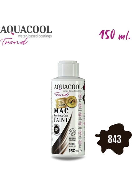Multi Akrilik Boya 150ML 843 Koyu Kahve fiyatları