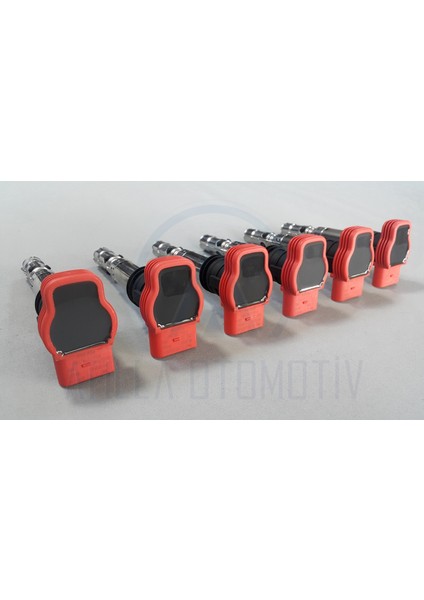 6 x Audi A6 4f C6 2005-2008 3.0 Ateşleme Bobini Kırmızı Orijinal