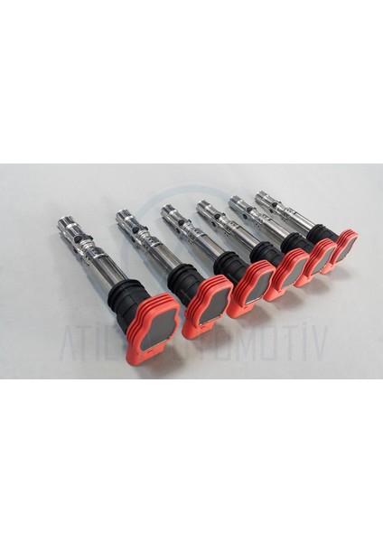 6 x Audi A6 4f C6 2005-2008 3.0 Ateşleme Bobini Kırmızı Orijinal modelleri