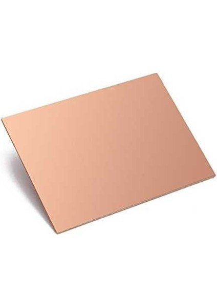 5X10CM Deliksiz Tek Yüzlü Normal Bakır Plaket