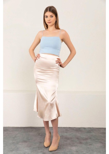 Kadın Kloş Saten Etek fırsatları
