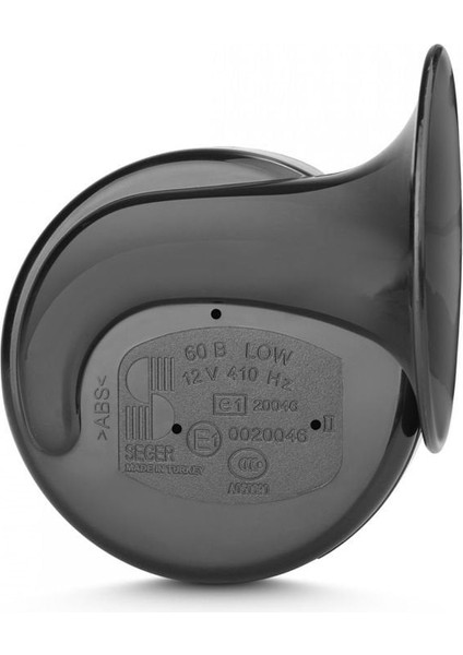 SEGER-60B Salyangoz Korna 12V (Dadat), Kalın - Ince Ses Takım, Sıcma 3 Soket (Peugeot, Citreon)