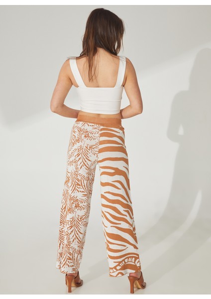 Yüksek Bel Normal Çok Renkli Kadın Pantolon PTKD01014 fırsatları