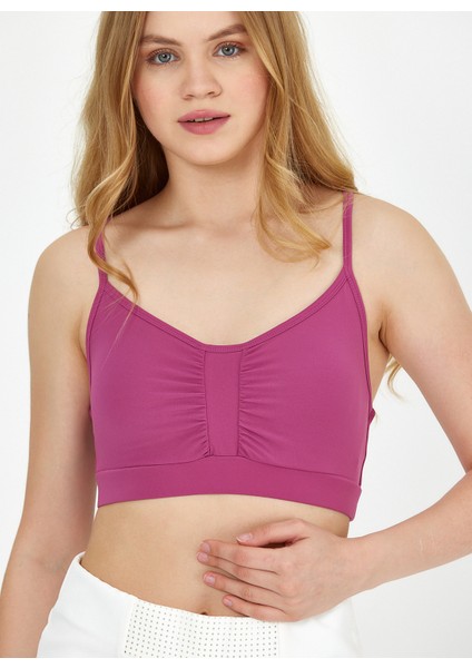 Gül Kurusu Kadın Kısa Sporcu Sütyeni GW-T23S045 Yen Bralette