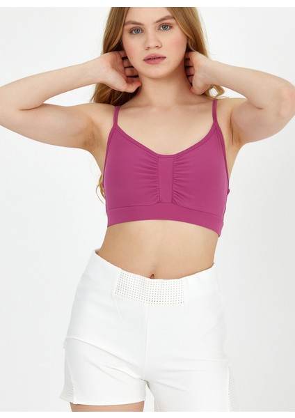 Gül Kurusu Kadın Kısa Sporcu Sütyeni GW-T23S045 Yen Bralette