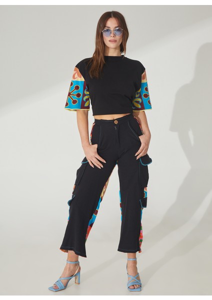 Yüksek Bel Normal Çok Renkli Kadın Pantolon PTKD01143 fiyatları