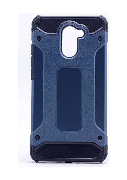 Huawei Y7 Prime Kılıf Armor Köşe Korumalı Çift Katman Tank Zırh Kapak (Crash)