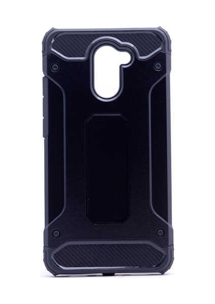 Huawei Y7 Prime Kılıf Armor Köşe Korumalı Çift Katman Tank Zırh Kapak (Crash)