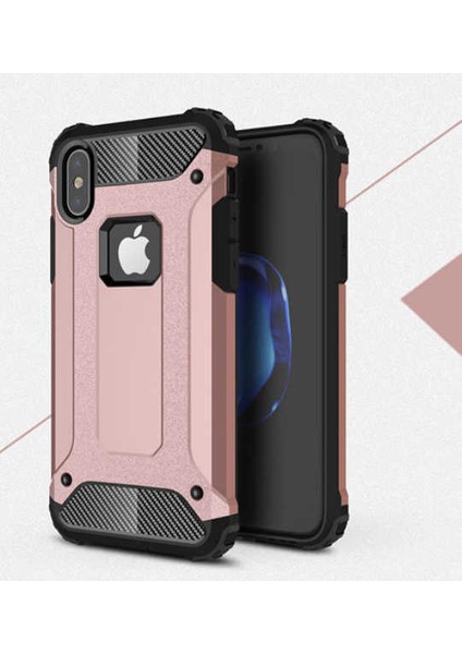 Apple iPhone x Kılıf Armor Köşe Korumalı Çift Katman Tank Zırh Kapak (Crash) fiyatları