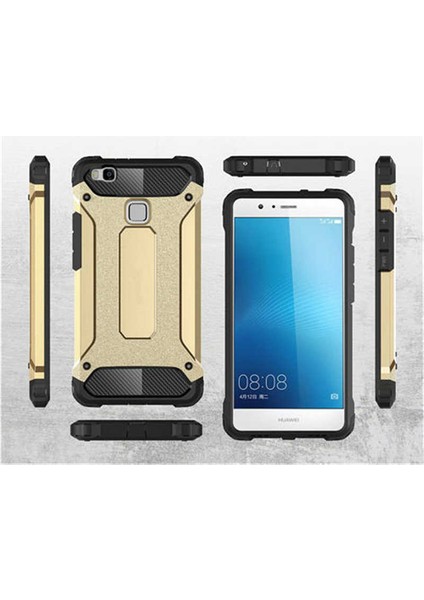 Huawei P9 Lite Mini Kılıf Armor Köşe Korumalı Çift Katman Tank Zırh Kapak (Crash)