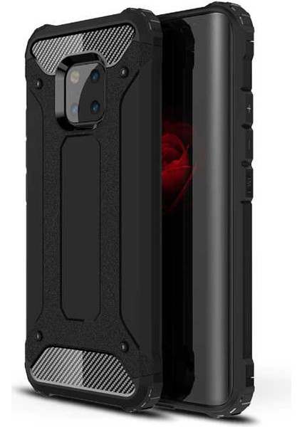 Huawei Mate 20 Pro Kılıf Armor Köşe Korumalı Çift Katman Tank Zırh Kapak (Crash)