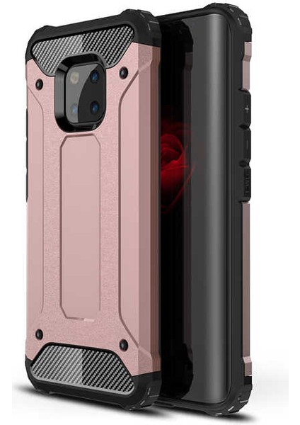 Huawei Mate 20 Pro Kılıf Armor Köşe Korumalı Çift Katman Tank Zırh Kapak (Crash)
