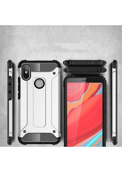 Xiaomi Redmi S2 Kılıf Armor Köşe Korumalı Çift Katman Tank Zırh Kapak (Crash)