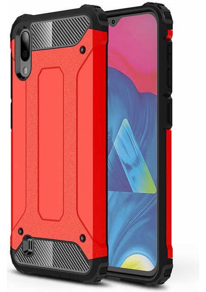 Samsung Galaxy M10 Kılıf Armor Köşe Korumalı Çift Katman Tank Zırh Kapak (Crash)