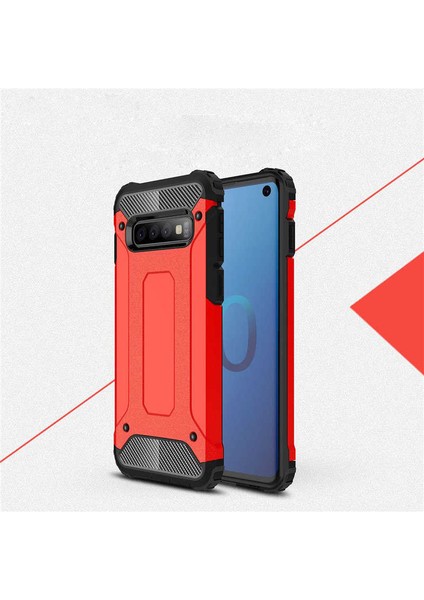 Samsung Galaxy S10E Kılıf Armor Köşe Korumalı Çift Katman Tank Zırh Kapak (Crash)