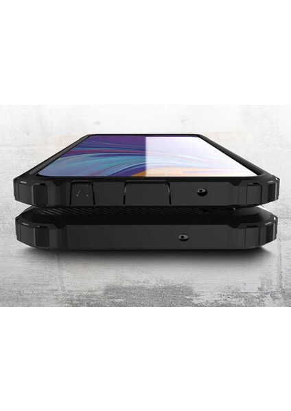 Samsung Galaxy A10 Kılıf Armor Köşe Korumalı Çift Katman Tank Zırh Kapak (Crash)