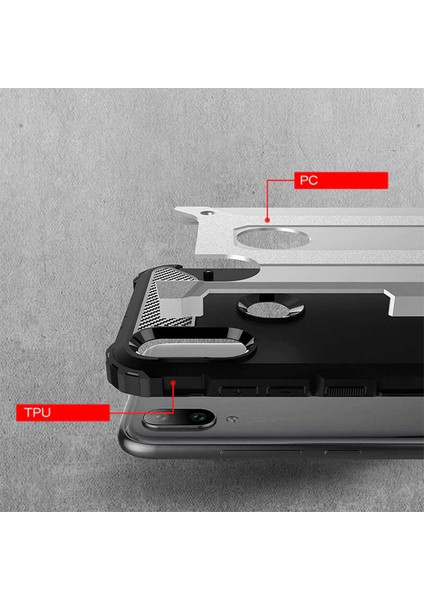 Xiaomi Mi Play Kılıf Armor Köşe Korumalı Çift Katman Tank Zırh Kapak (Crash) fırsatları