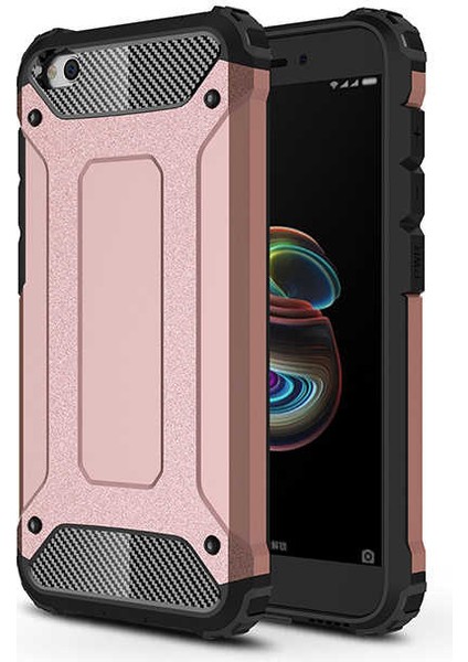 Xiaomi Redmi Go Kılıf Armor Köşe Korumalı Çift Katman Tank Zırh Kapak (Crash)