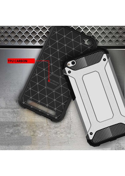 Xiaomi Redmi Go Kılıf Armor Köşe Korumalı Çift Katman Tank Zırh Kapak (Crash)