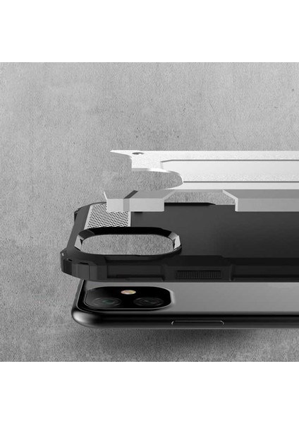 Apple iPhone 11 Kılıf Armor Köşe Korumalı Çift Katman Tank Zırh Kapak (Crash)