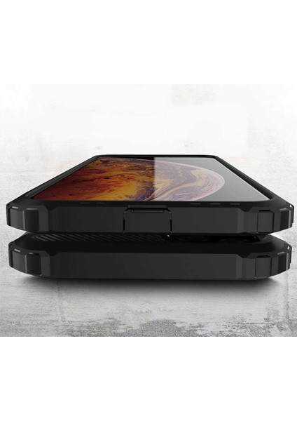 Apple iPhone 11 Pro Max Kılıf Armor Köşe Korumalı Çift Katman Tank Zırh Kapak (Crash)