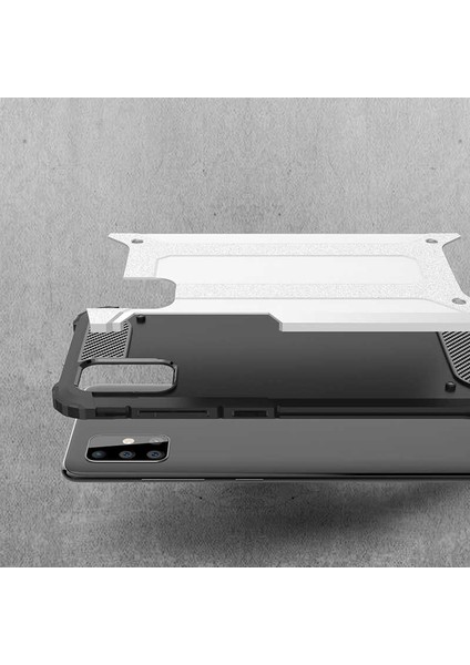 Samsung Galaxy A71 Kılıf Armor Köşe Korumalı Çift Katman Tank Zırh Kapak (Crash)