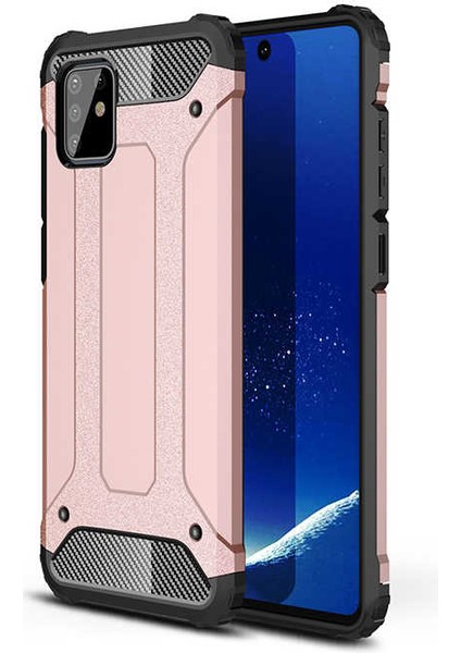 Samsung Galaxy A81 (Note 10 Lite) Kılıf Armor Köşe Korumalı Çift Katman Tank Zırh Kapak (Crash)