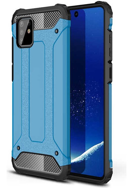 Samsung Galaxy A81 (Note 10 Lite) Kılıf Armor Köşe Korumalı Çift Katman Tank Zırh Kapak (Crash)