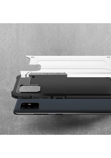 Samsung Galaxy A81 (Note 10 Lite) Kılıf Armor Köşe Korumalı Çift Katman Tank Zırh Kapak (Crash)