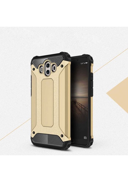Huawei Mate 10 Kılıf Armor Köşe Korumalı Çift Katman Tank Zırh Kapak (Crash)