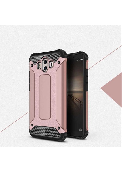 Huawei Mate 10 Kılıf Armor Köşe Korumalı Çift Katman Tank Zırh Kapak (Crash)
