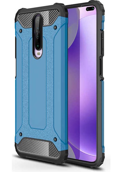 Xiaomi Poco X2 Kılıf Armor Köşe Korumalı Çift Katman Tank Zırh Kapak (Crash)