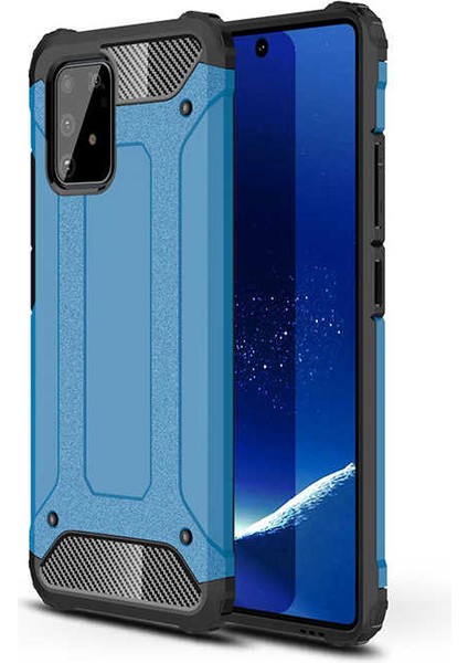 Samsung Galaxy A91 (S10 Lite) Kılıf Armor Köşe Korumalı Çift Katman Tank Zırh Kapak (Crash)