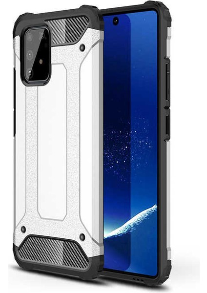 Samsung Galaxy A91 (S10 Lite) Kılıf Armor Köşe Korumalı Çift Katman Tank Zırh Kapak (Crash)