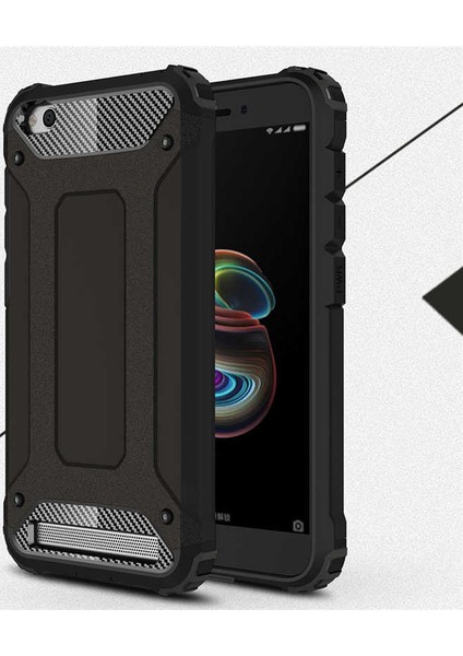 Xiaomi Redmi 5A Kılıf Armor Köşe Korumalı Çift Katman Tank Zırh Kapak (Crash)