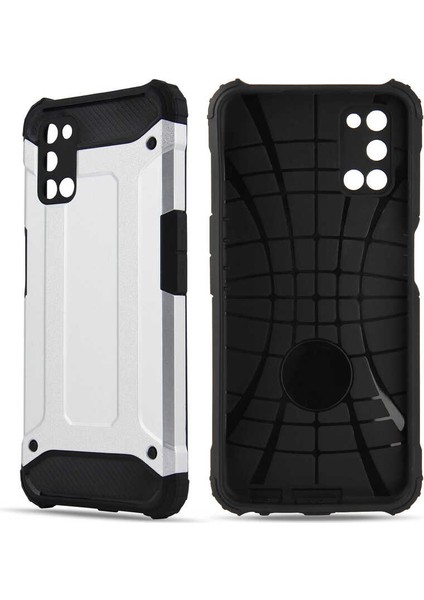 Oppo A92 Kılıf Armor Köşe Korumalı Çift Katman Tank Zırh Kapak (Crash)
