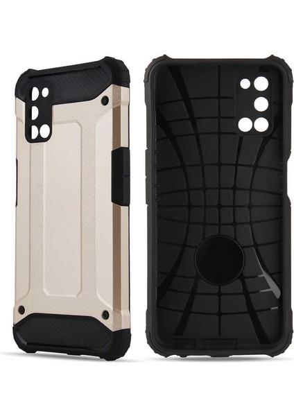 Oppo A92 Kılıf Armor Köşe Korumalı Çift Katman Tank Zırh Kapak (Crash)