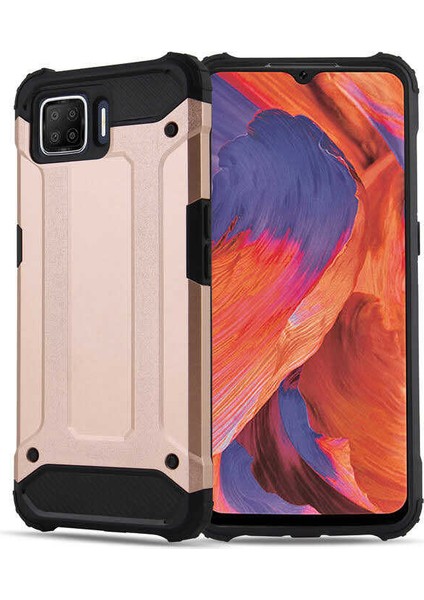 Oppo A73 Kılıf Armor Köşe Korumalı Çift Katman Tank Zırh Kapak (Crash)