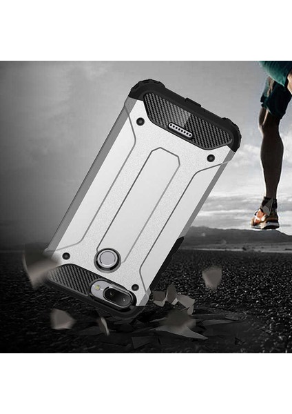 Xiaomi Redmi 6 Kılıf Armor Köşe Korumalı Çift Katman Tank Zırh Kapak (Crash)