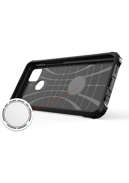 Oppo A15S Kılıf Armor Köşe Korumalı Çift Katman Tank Zırh Kapak (Crash)