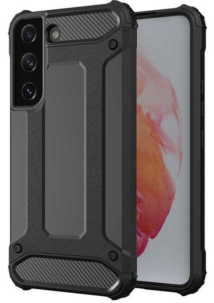 Samsung Galaxy S22 Plus Kılıf Armor Köşe Korumalı Çift Katman Tank Zırh Kapak (Crash)
