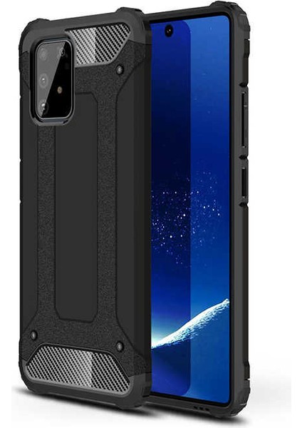 Samsung Galaxy A91 (S10 Lite) Kılıf Armor Köşe Korumalı Çift Katman Tank Zırh Kapak (Crash)