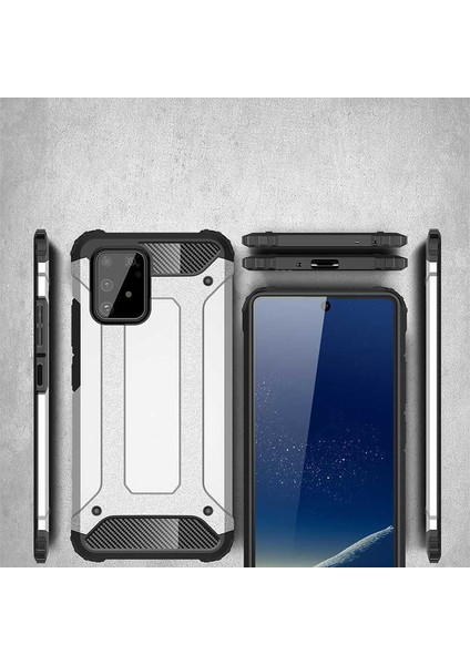 Samsung Galaxy A91 (S10 Lite) Kılıf Armor Köşe Korumalı Çift Katman Tank Zırh Kapak (Crash) modelleri