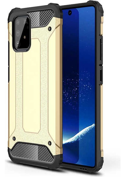 Samsung Galaxy A91 (S10 Lite) Kılıf Armor Köşe Korumalı Çift Katman Tank Zırh Kapak (Crash)