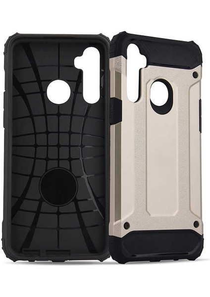 Realme 5i Kılıf Armor Köşe Korumalı Çift Katman Tank Zırh Kapak (Crash)