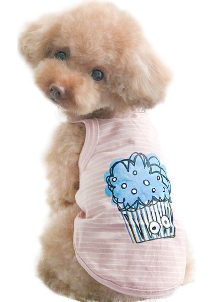 Ilkbahar ve Sonbahar Modeli Taibomi Küçük Köpek Evcil Hayvan Ince Nefes Alabilir Sevimli Kolsuz Yelek 2 Adet (Yurt Dışından)