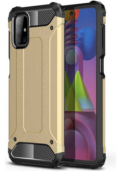 Samsung Galaxy M51 Kılıf Armor Köşe Korumalı Çift Katman Tank Zırh Kapak (Crash)